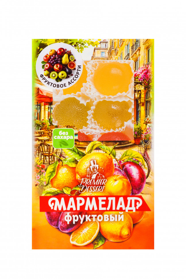  Мармелад Премиум Десерт ФРУКТОВЫЙ (ананас, яблоко, гранат) 200г    в Урае