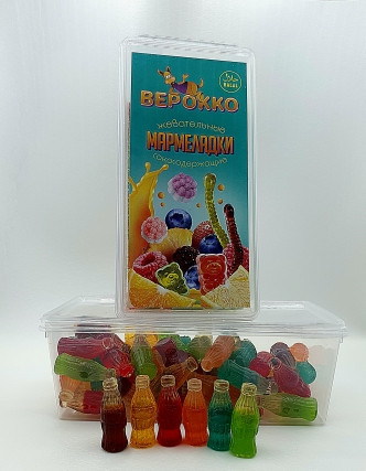  Жевательный мармелад Бутылочки МИКС, 250г      в Урае