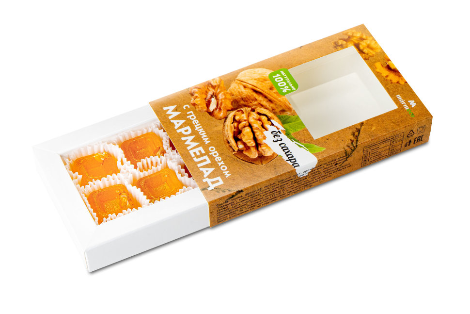  Мармелад без сахара "С грецким орехом" 170г в Урае